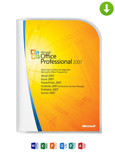 Microsoft Office Professional 2007 on DVD